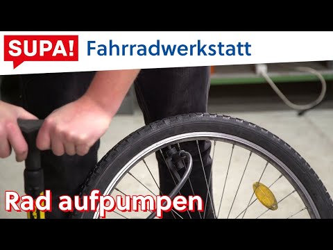 Rad aufpumpen | Fahrradwerkstatt mit Gordon